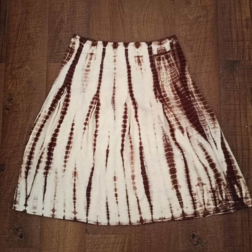 Michael Kors Linen Tie Dyed Skirt